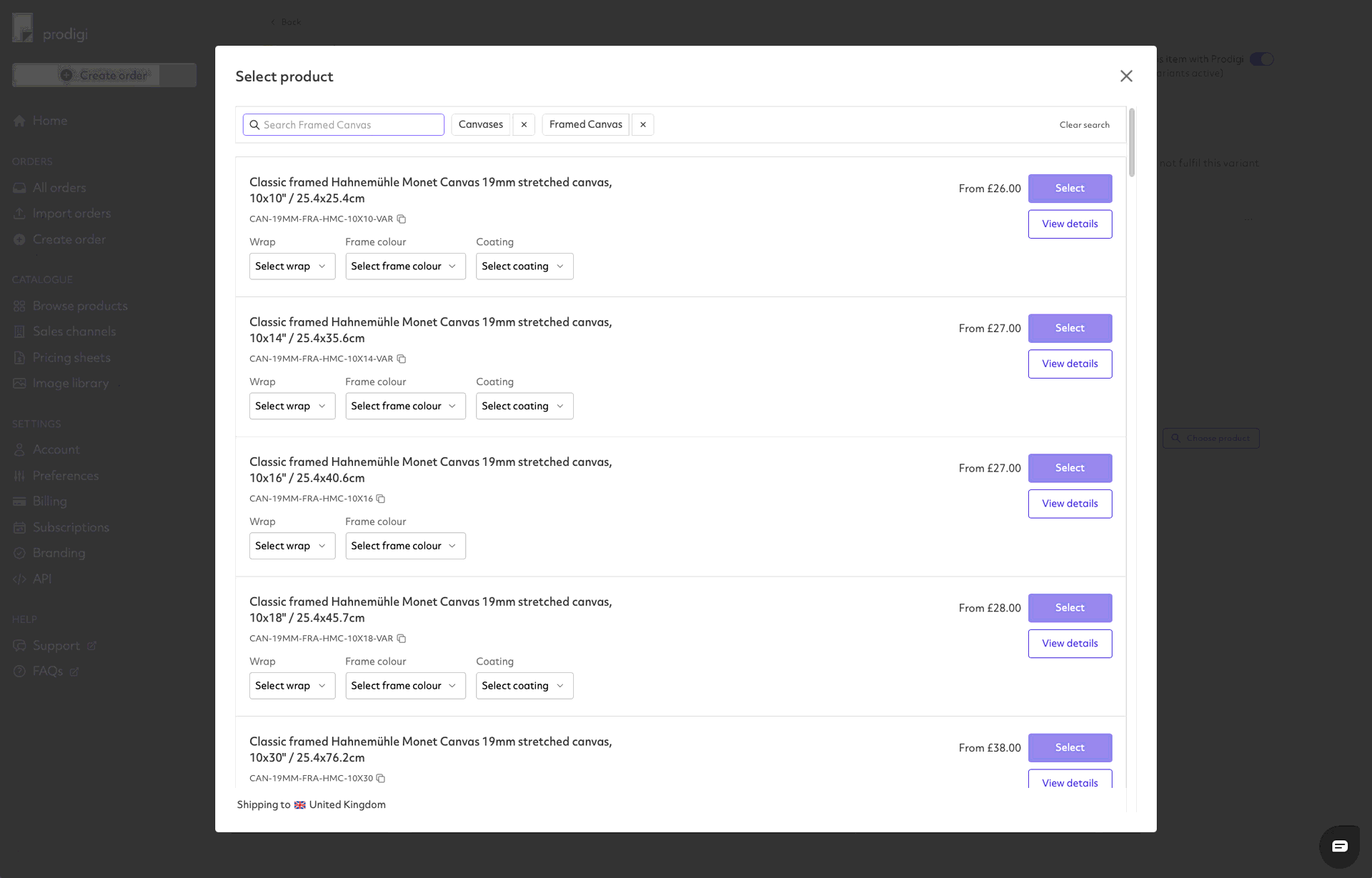 Prodigi TikTok Produktkonfigurationsschritt 4